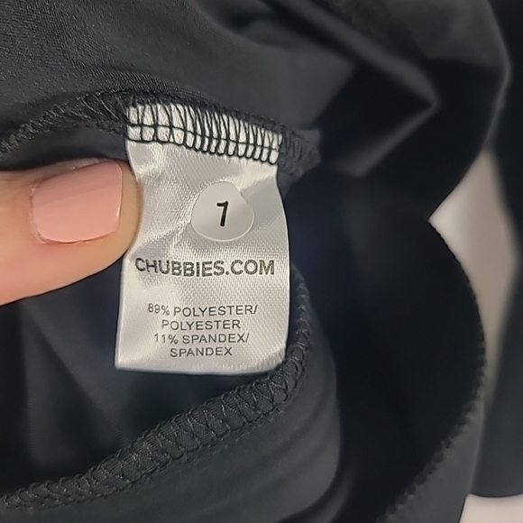 NEW Chubbies The Obsidian Quarter Zip Long Sleeve Black Size M NWT - Picture 6 of 7